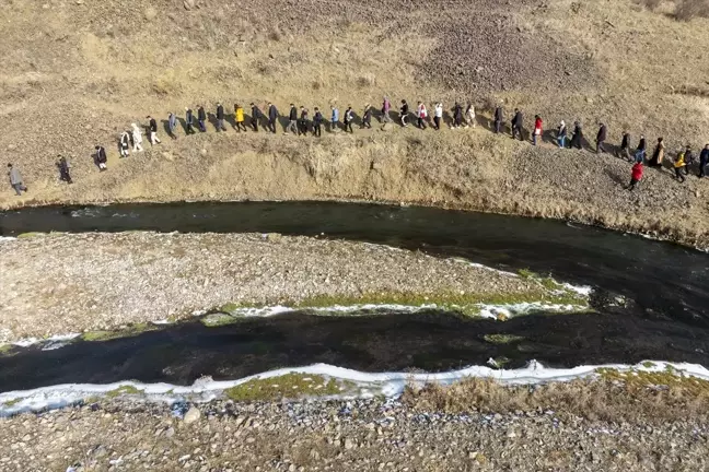 Kars'ta Kültür Yolu Doğa Yürüyüşü Düzenlendi