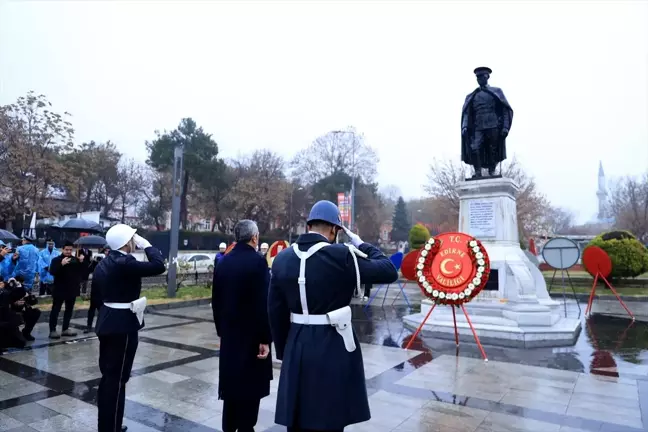 Atatürk'ün Edirne'ye Gelişinin 94. Yıl Dönümü Törenle Kutlandı