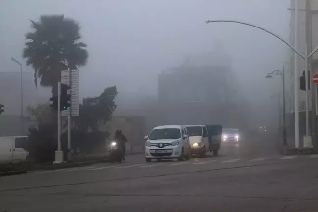 Kilis'te Yoğun Sis Hayatı Olumsuz Etkiledi