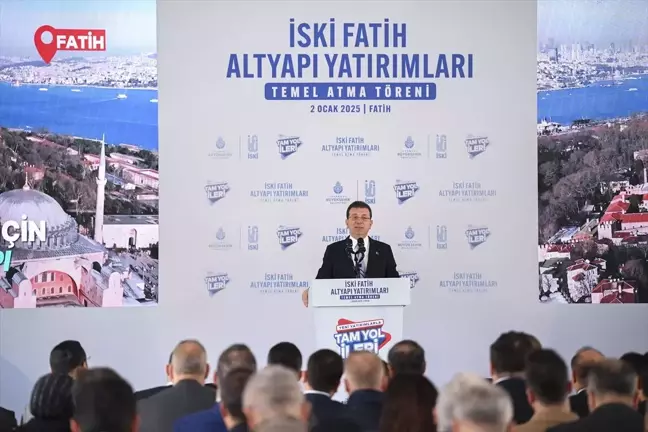 İBB, Fatih'te Su ve Sel Baskınlarına Karşı Altyapı Projesinin Temelini Attı