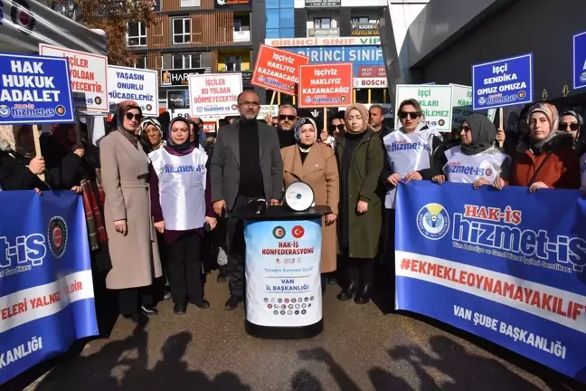 Hizmet-İş Sendikası'ndan Van'daki İşçilere Destek Ziyareti