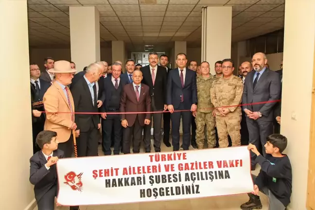 Türkiye Şehit Aileleri ve Gaziler Vakfı Hakkari Şubesi açıldı