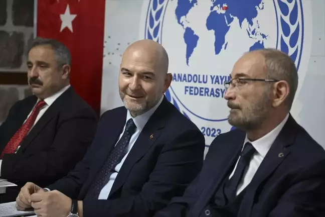 TBMM İçişleri Komisyonu Başkanı Soylu, Anadolu Yayıncılar Federasyonunda soruları yanıtladı Açıklaması