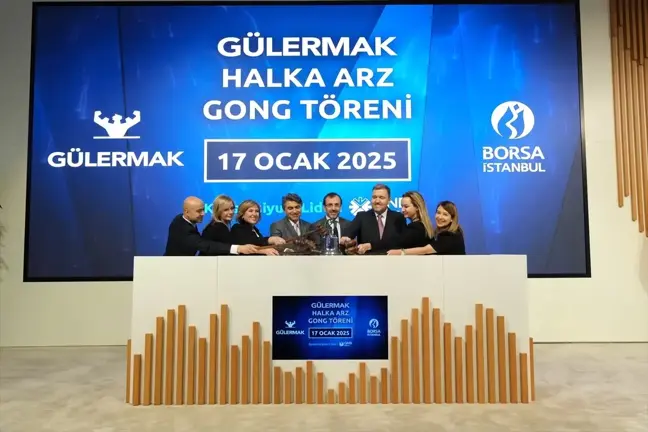 Gülermak Borsa İstanbul'da Halka Arz Töreniyle İşlem Görmeye Başladı