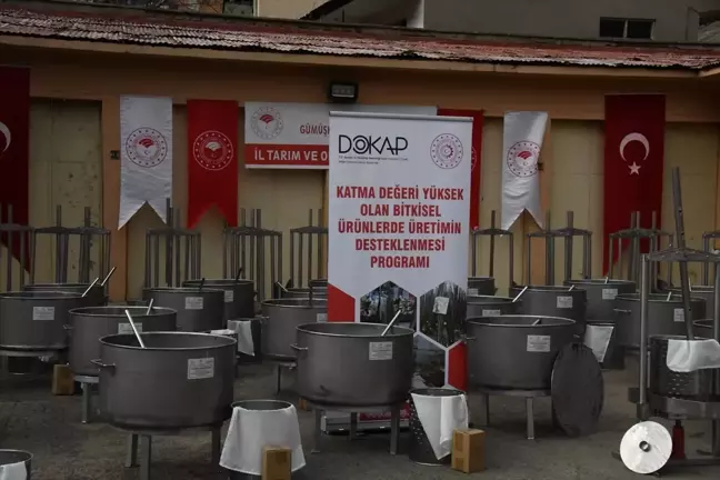 Gümüşhane'de Geleneksel Dut Pekmezi Üretimine Ekipman Desteği