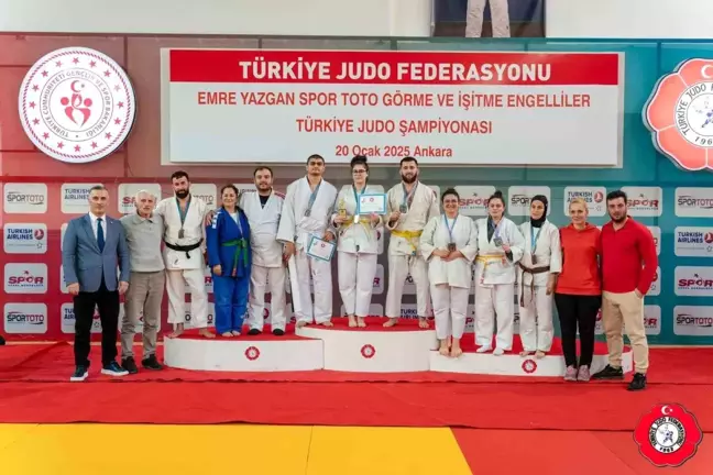 Eskişehirli Engelli Sporcular Judo Şampiyonasında 1 Altın, 4 Gümüş ve 5 Bronz Madalya Kazandı