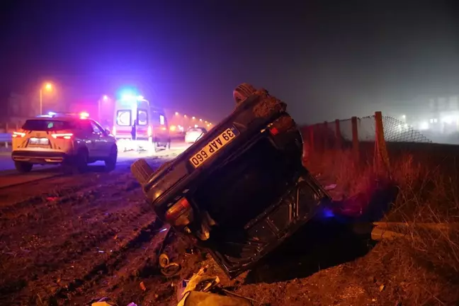 Edirne'de Devrilen Otomobilin Sürücüsü Yaralandı