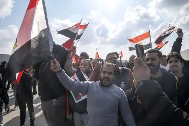 Mısır'da Filistinli Göçmenlere Karşı Protesto Gözlemlendi