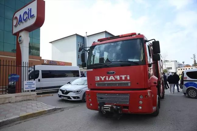 İskenderun'daki Özel Hastanede Yangın Çıktı