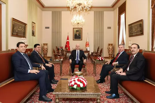 TBMM Başkanı Numan Kurtulmuş, Yeni Yol Partisi'ni Kabul Etti