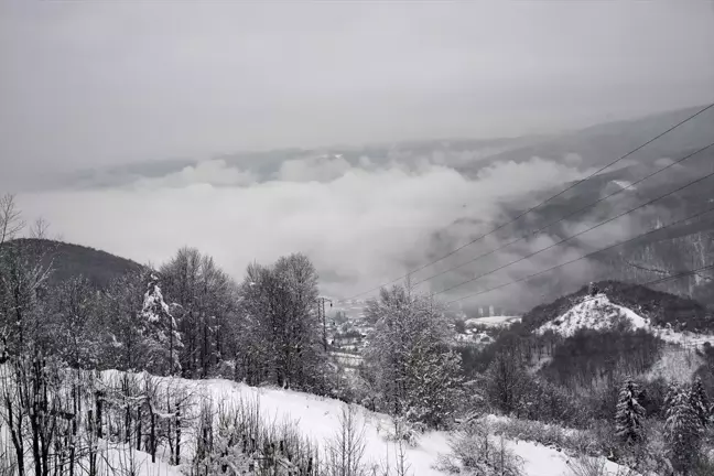 Düzce'de Bolu Dağı'nda Sis ve Buzlanma Önlemleri