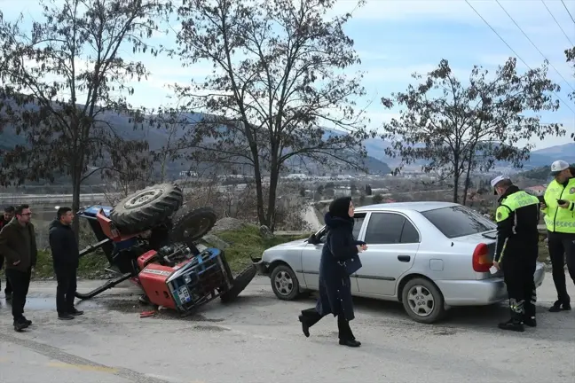 Tokat'taki Trafik Kazalarında 2 Kişi Yaralandı