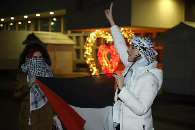 Saraybosna'da İsrail Takımına Protesto