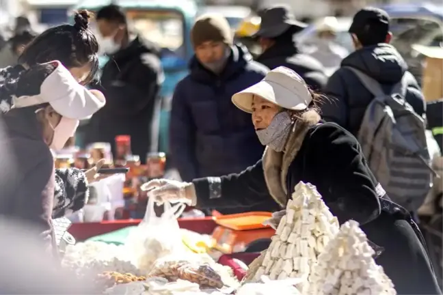 Lhasa'da Tibet Yeni Yılı Hazırlıkları