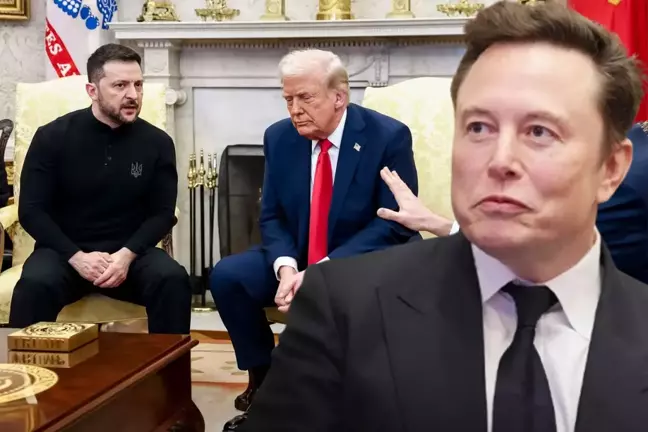 Elon Musk'tan, Zelenskiy ile tartışan Trump'a tek cümlelik destek