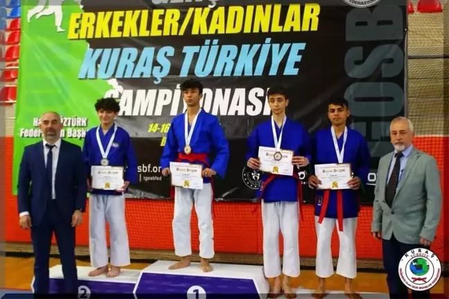 Düzceli Sporcular Kuraş Türkiye Şampiyonası'nda Madalya Kazandı