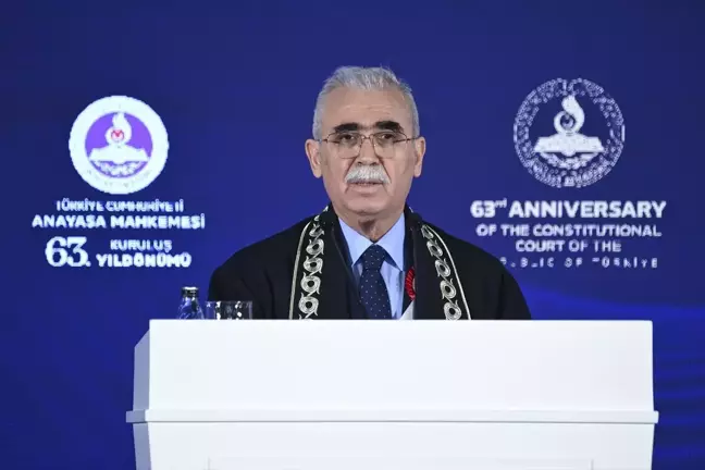 Anayasa Mahkemesi Başkanı Özkaya, Mahkemenin 63. kuruluş yıl dönümü programında konuştu Açıklaması