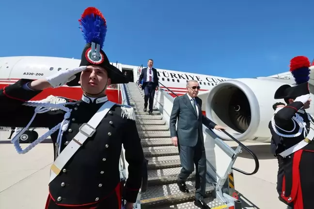 Cumhurbaşkanı Erdoğan İtalya'ya geldi