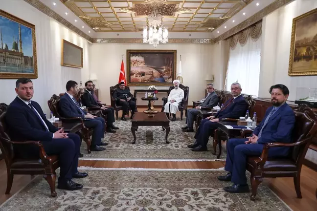 Diyanet İşleri Başkanı Ali Erbaş, Dünya Müslüman Alimler Birliği Heyetini Kabul Etti