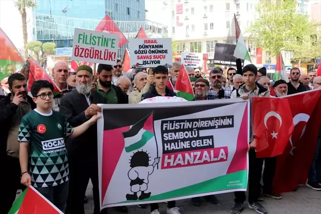 Karacabey'de İsrail'in Gazze'ye saldırıları protesto edildi