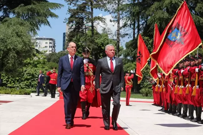 Ürdün Kralı 2. Abdullah, Arnavutluk'ta Görüşmelerde Bulundu