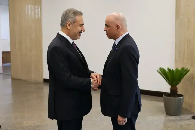 Hakan Fidan ve Alain Berset, Türkiye-Avrupa Konseyi İlişkilerini Görüştü