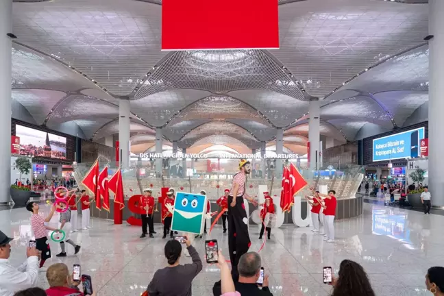 İstanbul Havalimanı'nda 23 Nisan Coşkusu