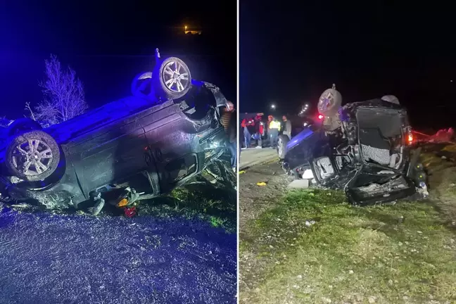 Hafif ticari araç takla attı: 3 ölü, 2 yaralı