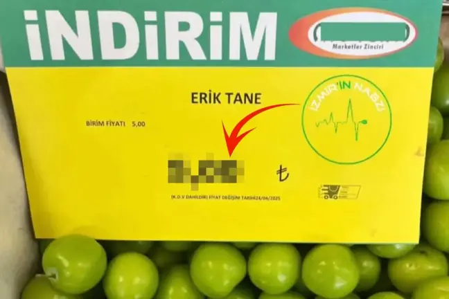 Markette tane ile satılan eriğin fiyatını görenler gözlerine inanamadı