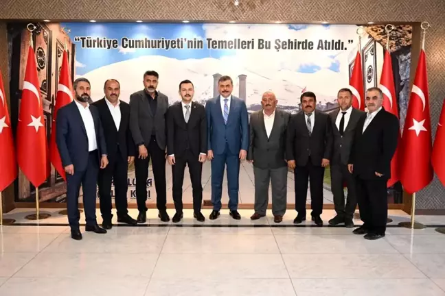 Vali Mustafa Çiftçi, Aşkale Kaymakamı ve Muhtarları Kabul Etti
