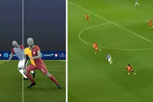 Trabzonspor'dan Galatasaray karşısında penaltı itirazı! Çekilen çizgi gündem oldu