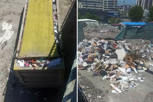 İlçenin göbeğindeki atık sahası vatandaşı isyan ettirdi