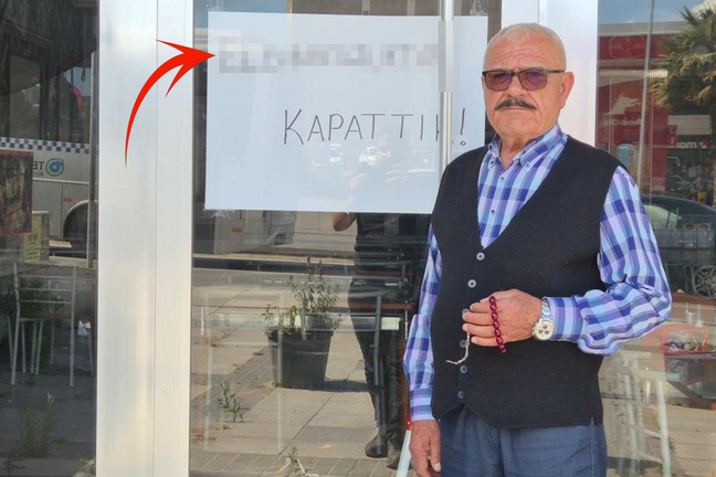 Dükkanını kapattı, cama astığı yazıyı görenler şaka sanıyor