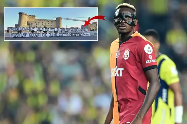 Osimhen için çirkin pankart: Sefil...