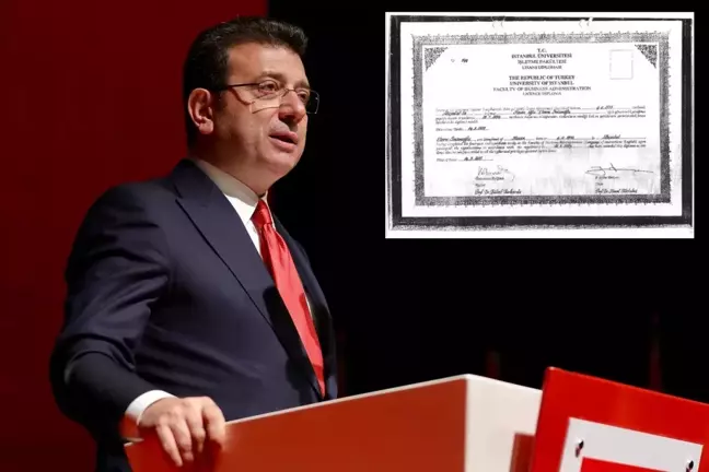 Ekrem İmamoğlu'nun yüksek lisans diploması da iptal edildi