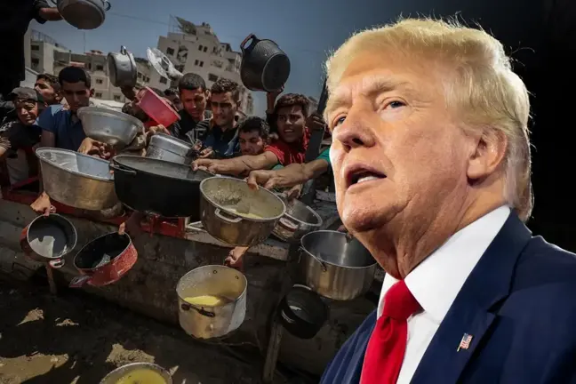 Trump'tan Gazze'deki açlık görüntülerine ilişkin bir garip yorum