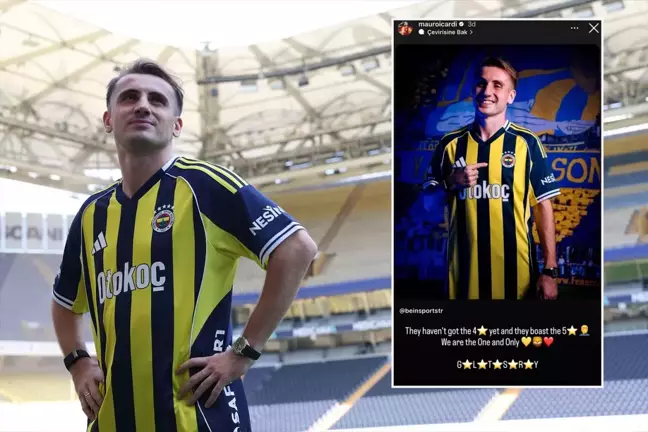Mauro Icardi'den olay yaratacak Kerem Aktürkoğlu paylaşımı
