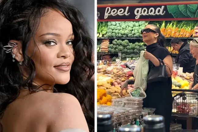 Rihanna'yı markette gören kadın şaşkınlığını gizleyemedi
