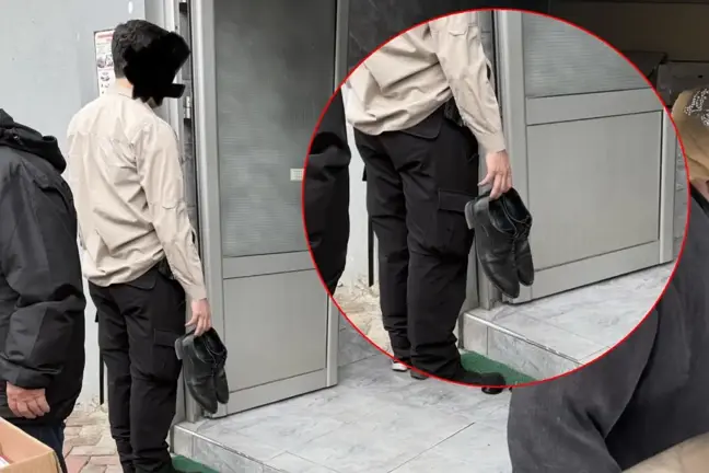 Polis elinde ayakkabıyla kaymakamı bekledi, tepkiler sonrası açıklama geldi