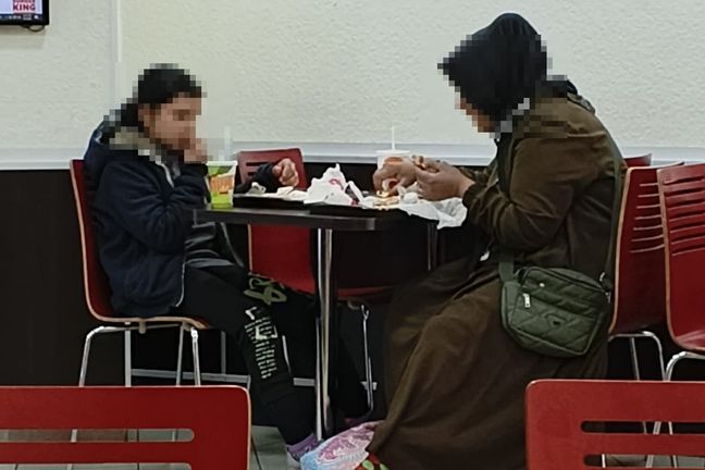 Burger King Tarabya şubesinde 