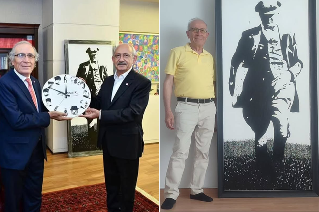 Ressam Hamza Saykan CHP'ye verdiği Atatürk tablolarını geri aldı