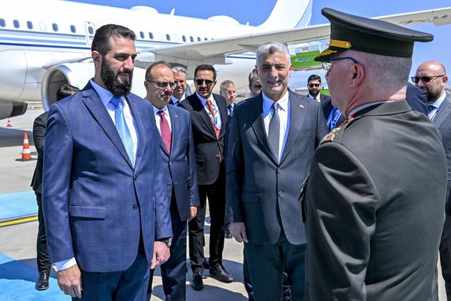 Suriye Cumhurbaşkanı Şara, Ankara'da