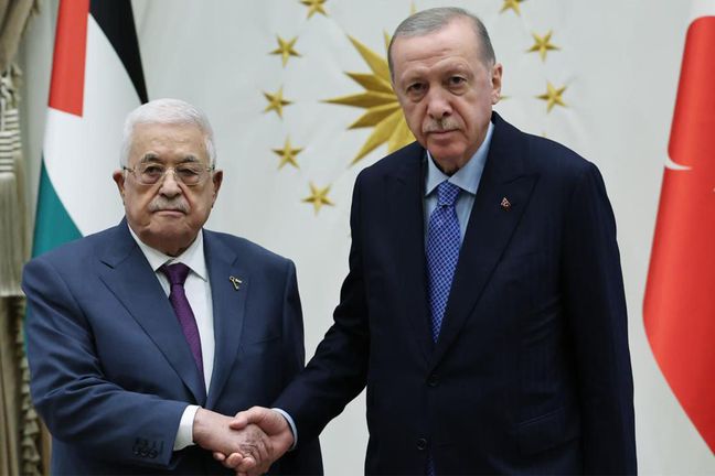 Mahmud Abbas 328 gün sonra yeniden Türkiye'de! Cumhurbaşkanı Erdoğan böyle karşıladı