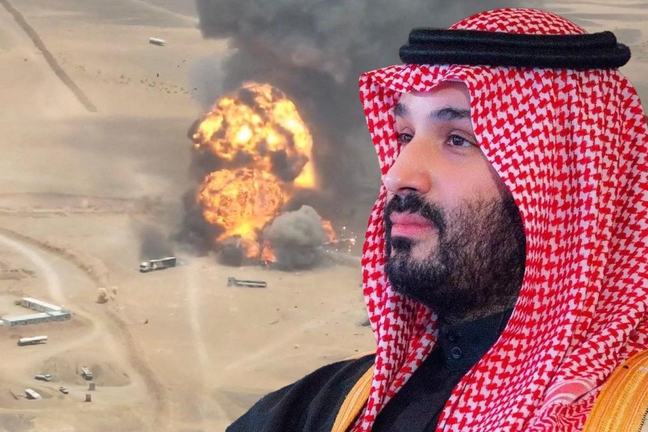Suudi Arabistan'a çifte saldırı! Dev tesis ve hava üssü vuruldu
