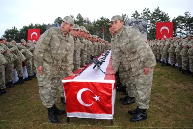 Eğirdir'de 377.Dönem 1077 Yedek Astsubay Adayı yemin etti