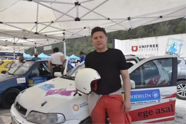 Yardımsever komiser Bodrum'da rallide yarıştı