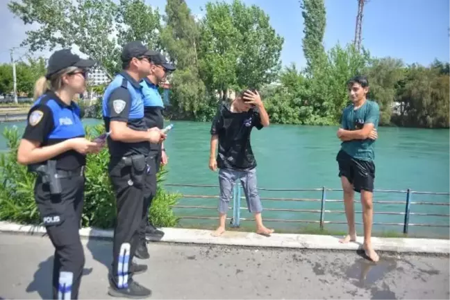 Polis, sulama kanallarına giren çocukları uyardı