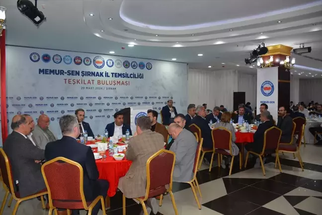 Memur-Sen Şırnak İl Teşkilatı 'Teşkilat Buluşması' düzenledi