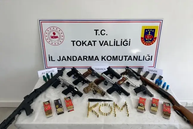 Tokat'ta silah ve mühimmat kaçakçılığı operasyonu: 3 tutuklama