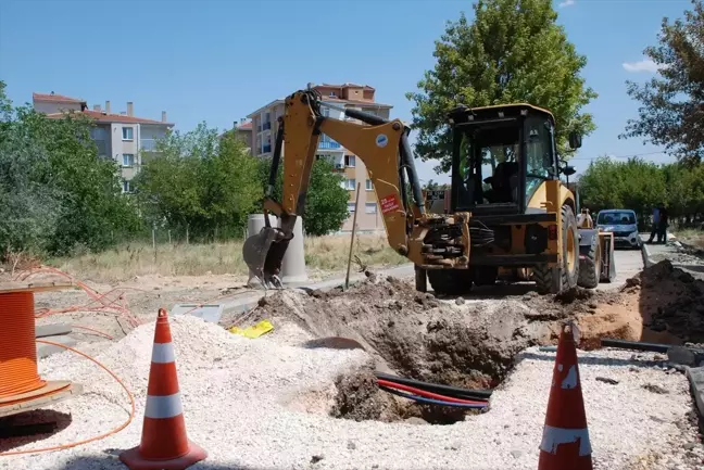 Eskişehir'de Altyapı Çalışması Sırasında Doğal Gaz Hattında Yangın Çıktı